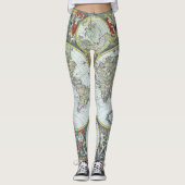 17e eeuw Antiek Wereldkaart, Frederick De Wit Leggings (Voorkant)