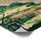 17e eeuw Wereldkaart - Poster (Hoek)