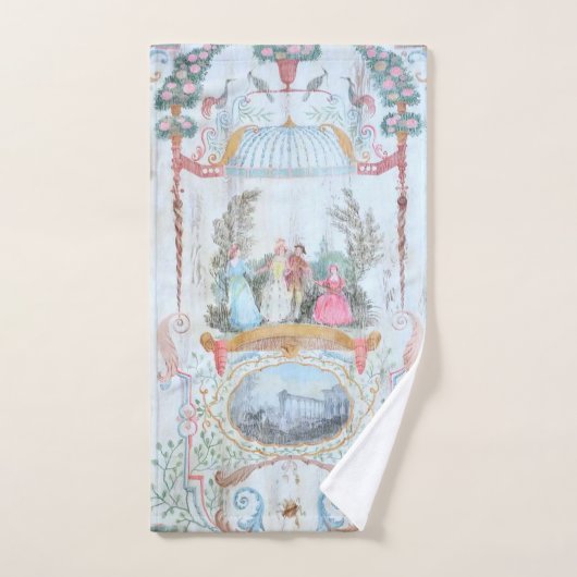 17e-eeuwse kunst Bloemen Vogellandschap Bad Handdoek (Handdoek)