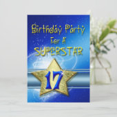 17e fête d'anniversaire Invitation pour une Supers (Debout devant)