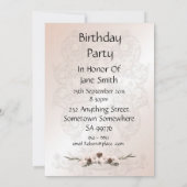 17e invitation à la fête d'anniversaire (Dos)