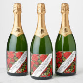 17e Jubileum, Rode anjers Sparkling Wijnetiket (Flessen)