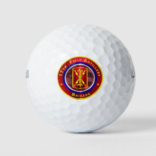 17e veldartillerijbrigade "Thunderbolt" Golfballen (Voorkant)