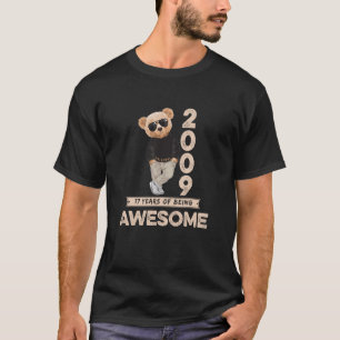 17e verjaardag 17 jaar teddybeer is geweldig Se T-shirt
