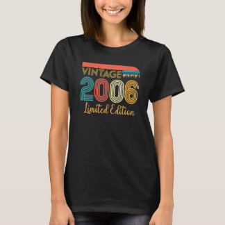 17e  verjaardag 2006 17 jaar oud t-shirt