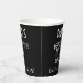 17e verjaardag: Art Deco Style + aangepaste naam Papieren Bekers (Rechts)