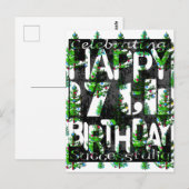 17e verjaardag briefkaart (Voorkant / Achterkant)