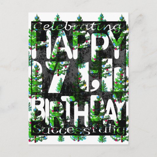 17e verjaardag briefkaart (Voorkant)