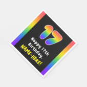 17e verjaardag: Regenboogspectrum # 17, Aangepaste Servet (Hoek)