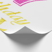 17e verjaardag Shirt Meisprinses 17 jaar oud 17t Cadeaupapier (Hoek)