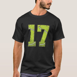 17e verjaardag van Tennis-jongen zeventien jaar of T-shirt