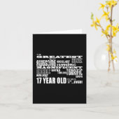 17e Verjaardagsfeest Grootste Zeventienjarige Kaart (Gele Bloem)