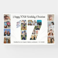 17e Verjaardagsfeest Nummer 17 Fotocollage