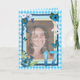 17ème carte photo pour un anniversaire