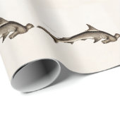  1800 Hammerhead Shark Old Hammer Head Cadeaupapier (Rol Hoek)