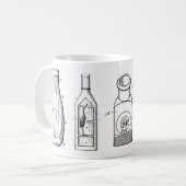 1800s Antiek Mok flessen koffie (Voorkant links)