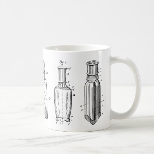 1800s Antiek Mok flessen koffie (Rechts)