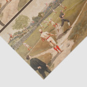  1800s Baseball-ontvlechting Tissuepapier (Detail)