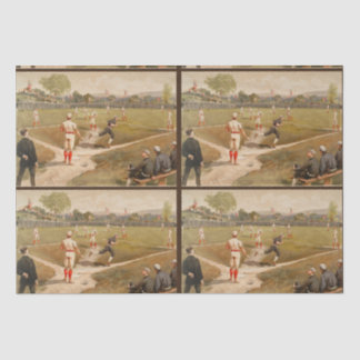  1800s Baseball-ontvlechting Tissuepapier