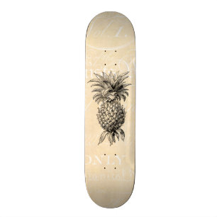  1800s Illustratie anananassen Skateboard