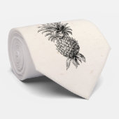 1800s Illustratie anananassen Stropdas (Opgerold)