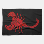  1800s Scorpion Illustration Red Scorpions Theedoek (Horizontaal)