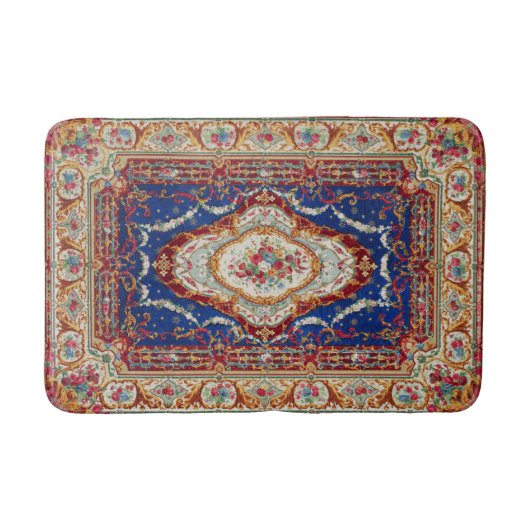 1800's  tapijt geïnspireerd door Bath Mat (Voorkant)