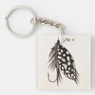  1800s Vliegende hengels Sleutelhanger