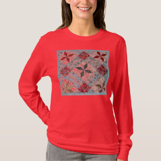 1800sq, 1850-inch toile Star Antiek Quilt T-shirt