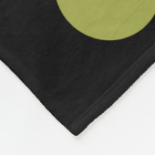 180115 - Kleuren 02 - zwart Fleece Deken (Hoek)