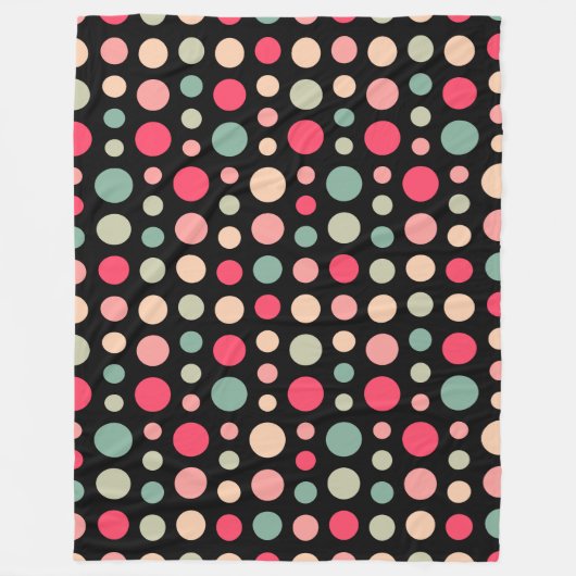 180115 v2 - Kleuren 01 - op zwart Fleece Deken (Voorkant)