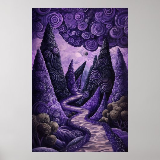 1802 Cosmic Surrealist Dreamscape Poster (Voorkant)