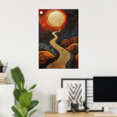 1803 Cosmic Surrealist Dreamscape Poster (Thuiskantoor)