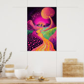 1804 Cosmic Surrealist Dreamscape Poster (Keuken)