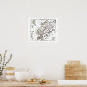 1806 Map - La Suede at le Danemarck Poster (Keuken)