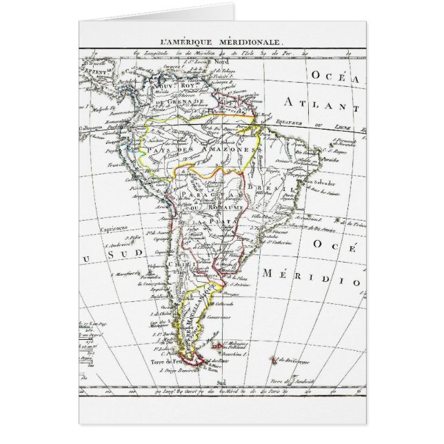 1806 Map - L'Amérique Méridionale (Voorkant)