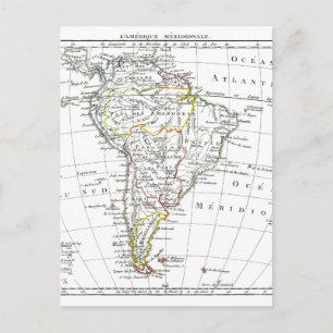 1806 Map - L'Amérique Méridionale Briefkaart