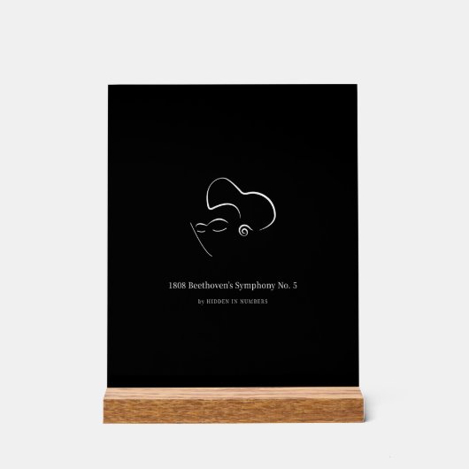 1808 Beethoven Symphonie n° 5 Minimaliste (Recto)