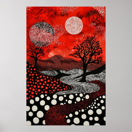 1809 Cosmic Surrealist Dreamscape Poster (Voorkant)