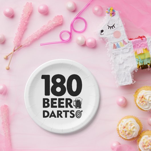 180 dagen bier en kunst papieren bordje (Feest)