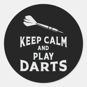 180 darts dartboard houden kalm grappig cadeau ide ronde sticker