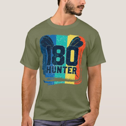 180 Hunter Darting and Darts  Funny Dart T-shirt (Voorkant)