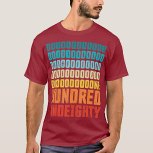 180 Retro kunstcadeau voor Dartist T-shirt