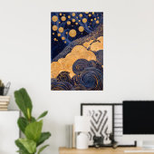 1810 Cosmic Surrealist Dreamscape Poster (Thuiskantoor)