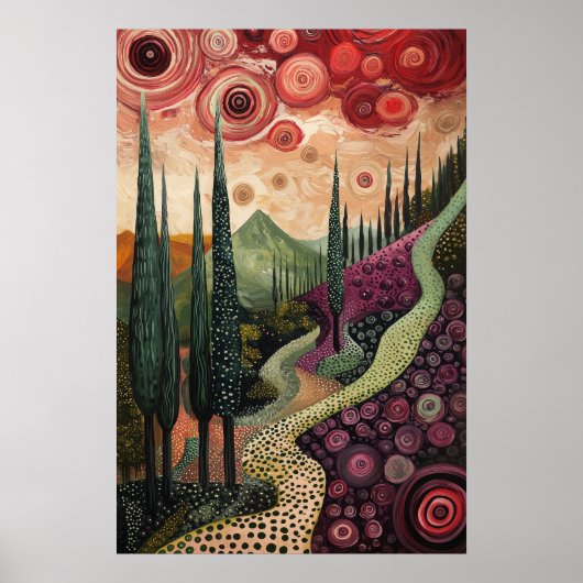 1813 Cosmic Surrealist Dreamscape Poster (Voorkant)