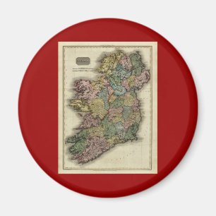1813 Ireland Map van John Pinkerton Magneet