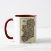 1813 Ireland Map van John Pinkerton Mok (Links)