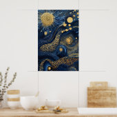 1814 Cosmic Surrealist Dreamscape Poster (Keuken)