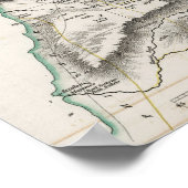 1814 Heilige Land Map Poster (Hoek)