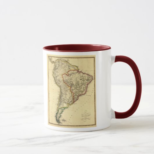 1817 Kaart van Zuid-Amerika Mok (Rechts)